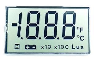 Positive Reflective 6 O′ Clock Segment TN LCD For Electronic Instrument Display