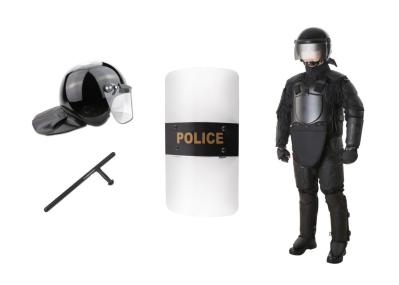 Vara do protetor do capacete da armadura do equipamento anti-motim da polícia, equipamento militar do controle de motim