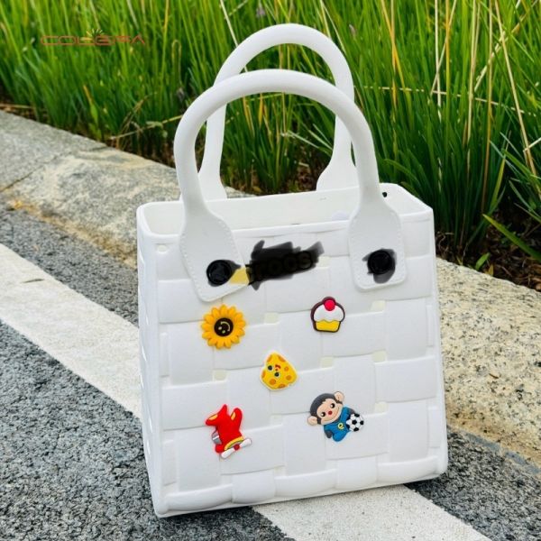 Bestselling EVA Beach Bag with Detachable Shoulder Strap Candy-Colored Waterproof Design for Easy Cleaning Handle Bags Wholesale