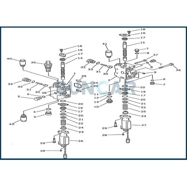 700-82-33001 700-82-32003 Main Valve Seal Kit Fits Komatsu WA150-1