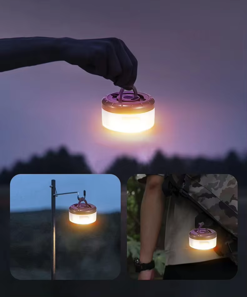 Waterproof and portable, RGB color light,  camping light string, outdoor emergency night light