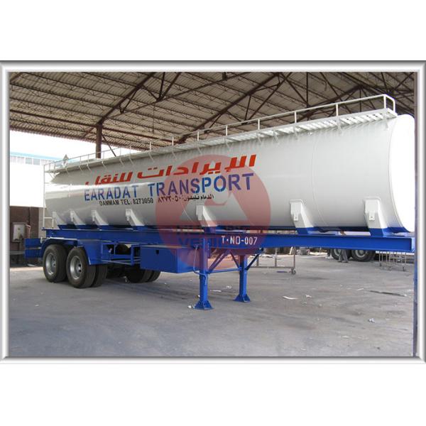 Stainless Steel Milk Tank Trailer , Water Tanker Truck Trailer 40000l Multifunctional