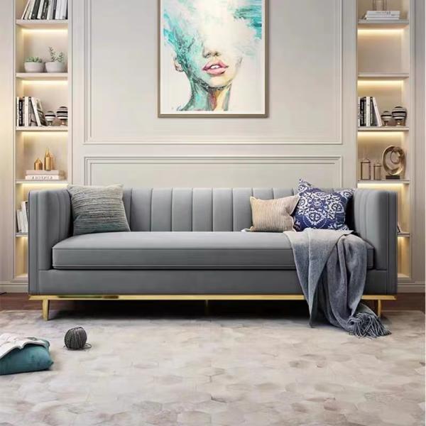 Hunter Marble Green Velvet Sofa Set Hotel Lobby Sofa ODM