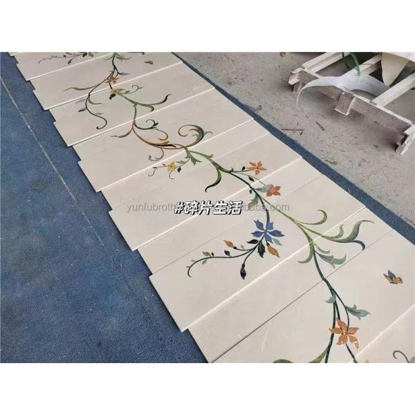 Modern Design Style Anti-Slip Beige Marble Staircase Carpet for Natural Stone Steps