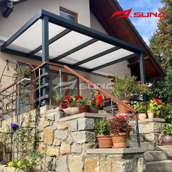 Aluminum Alloy Expandable Canopy Pergola With Rainproof Function And Frame Material