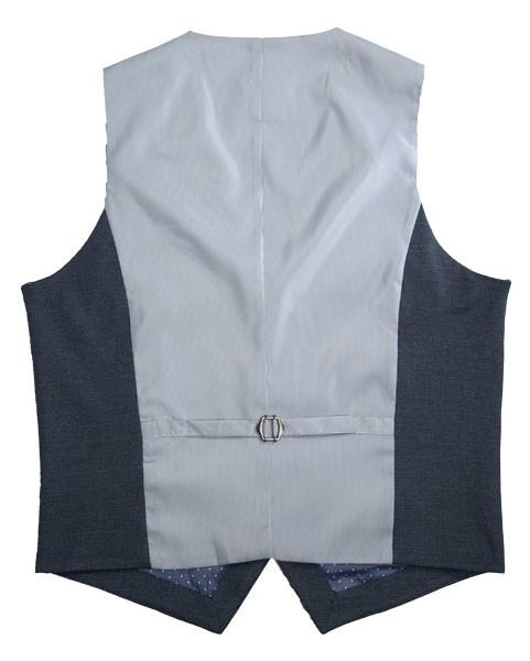 65% Polyester Mens Tailored Vest Dark Grey Color Office Business Adults