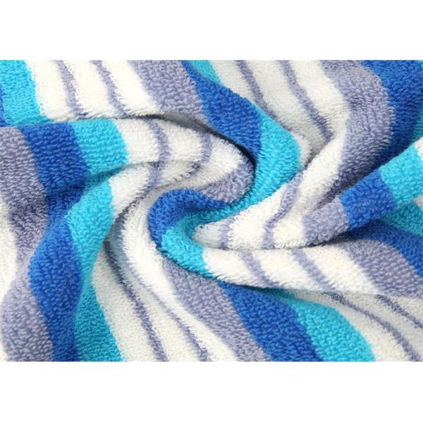 32 Strand Striped Baby Face Washers And Towels , Newborn Baby Towel High Density