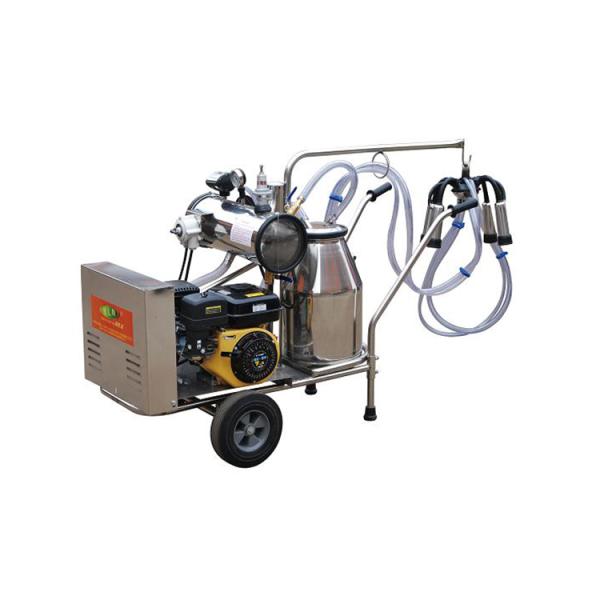 Mechanical 25Ltr Cow Milking Equipment Gasoline Engine Portable Milker Vacuum Pump