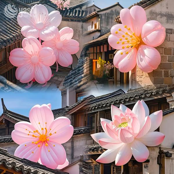 Customizable 3D Inflatable Balloon Flowers for Outdoor Wedding Decoration