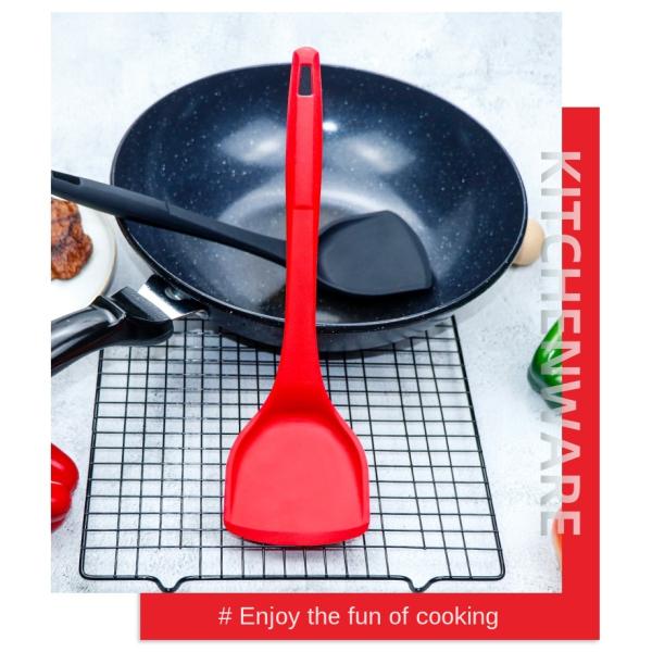 Лопаткоулавливатель бака кухни шпателя силикона нейлона качества еды для варить 132g