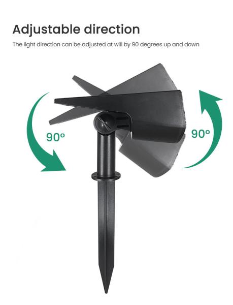 IP65 Waterproof 40 LED Outdoor Solar Landscape Spotlights For Trees