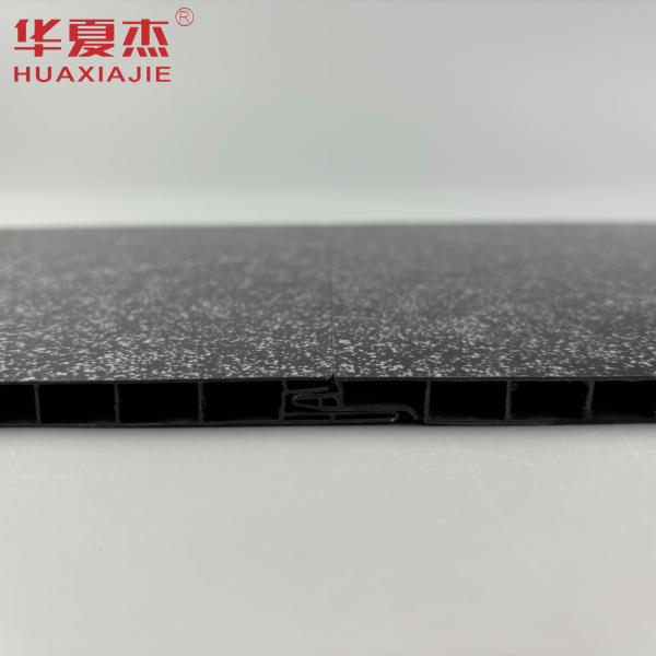 Waterproof Pvc Wall Panel Black Marble Interior Decoration For Hotel