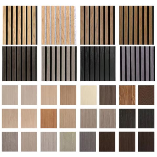 OEM Eco-Friendly Soundproof Wooden Acoustic Slat Wall Panel with 21mm Thickness for Music Room Studio