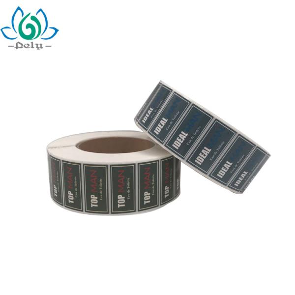 3x5cm Eau De Toilette Adhesive Vinyl Stickers , Perfume Bottle Stickers