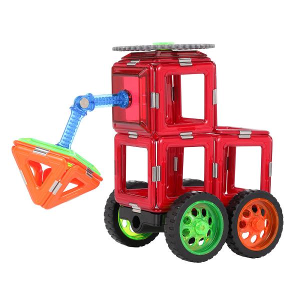 Intelligent Creative Magnetic Tiles Mine Destruction Vehicle Car Construction Toy