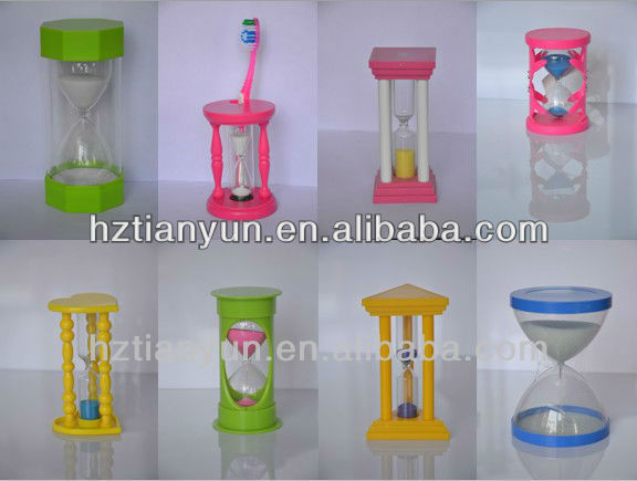 Ampulheta de plástico não quebrada 5 minutos faça você mesmo ampulheta de areia