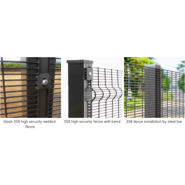 6ft больничная охрана 358 Антискальпинистский забор Сварный порошкообразный стальной забор