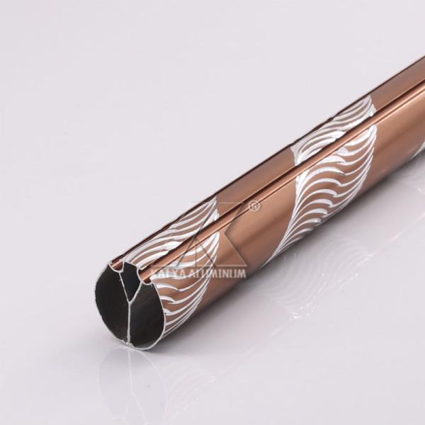 Deluxe Colors Carving Curtain Rod Material Luminium Pole For Decoration