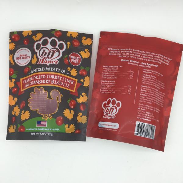 dog food yellow bag , food vacuum bag machine , food bag printing
