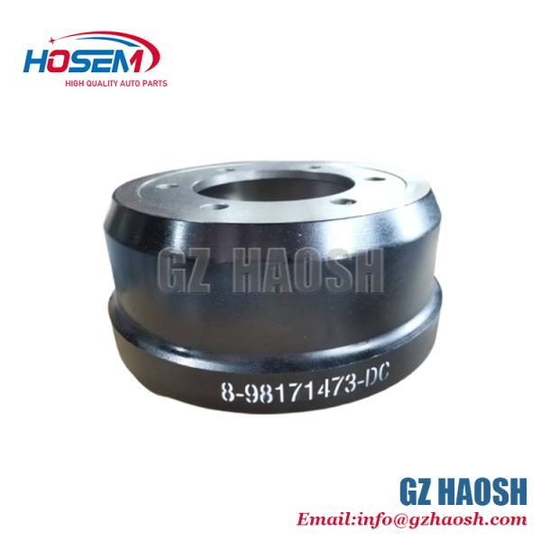 Tambour de frein arrière ISUZU NQR BUS 8-98171473-1 16.1Kg Fonte