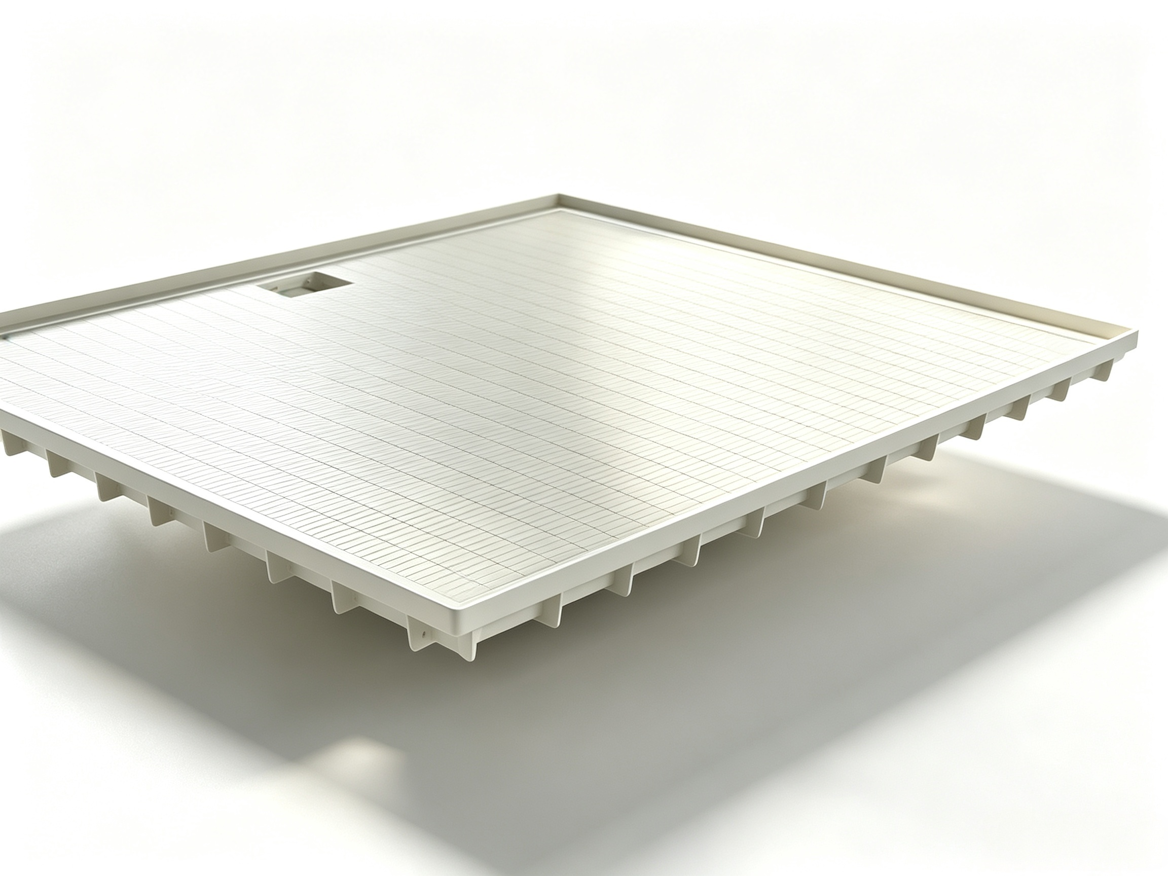 One Piece Composite Shower Pan Non Slip Lightweight Shower Pan Scratch Resistant