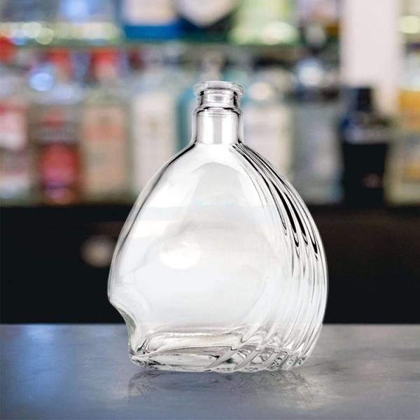 Collar Material Glass Special Shaped Glass Bottle 500ml Glass Liquor Bottles