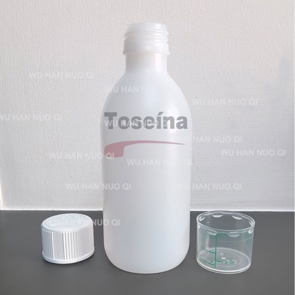Freight Cost Pay 250ml 8oz HDPE Pharmaceutical Empty Syrup Bottles Toseina 2mgml Oral Solution Packaging Plastic Bottle