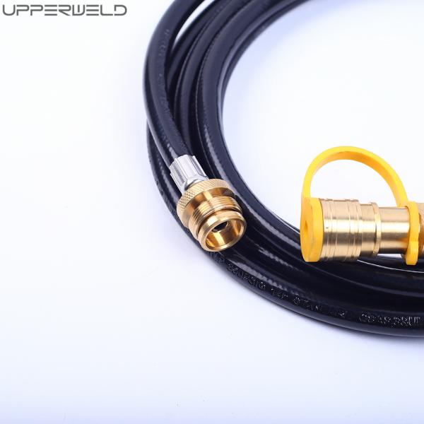 24 Feet Natural Rubber Gas Welding LPG Hose with 3/8inch Quick Connect/Disconnect Industrial-Grade