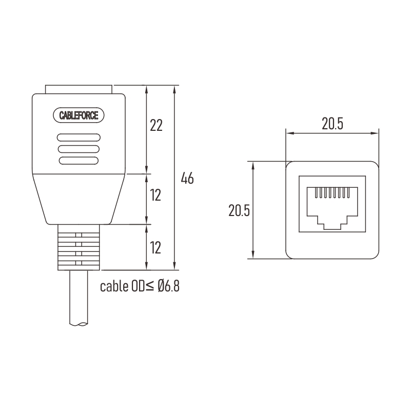 Зеленая заплата PUR 5m Cat5e привязывает M2x0.4 кабель гнезда винта Rj45