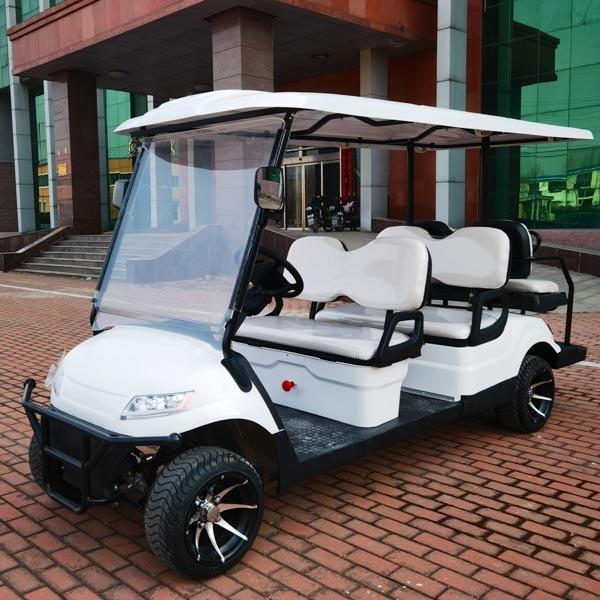 Lightweight 60 Volt LSV 6 Seater Golf Cart 530Kg Lead Acid Battery