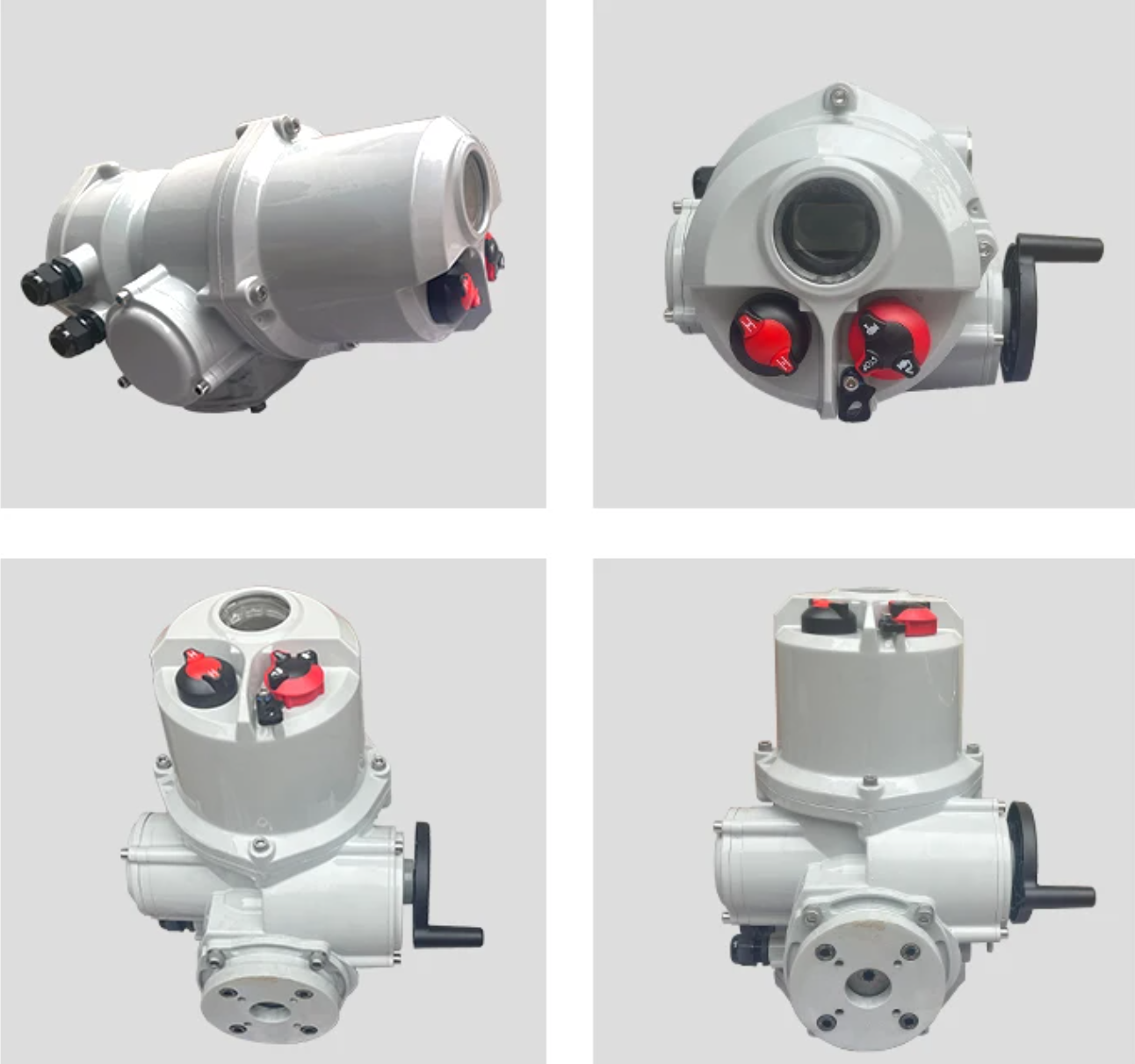 0.1-10KW Intelligent Aluminum Alloy Straight-Running Multi-Turning Electric Actuator AC 110V 220V 380V IP68 Protection PLC