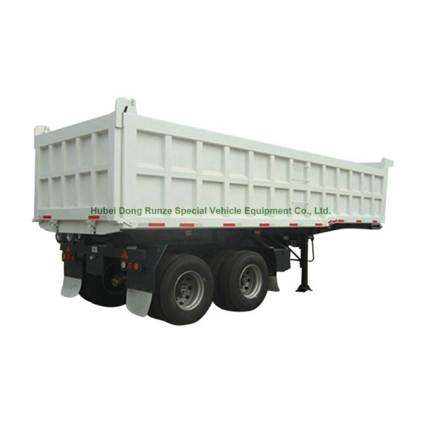 2 axles 3 Axles Hydraulic Rear Dump Semi Trailer  30 ton 60 ton  U shape