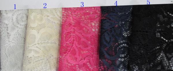 Light hollow gauze 100%nylon leaf lace fabric textile in Guangzhou market (CY-DN0007)