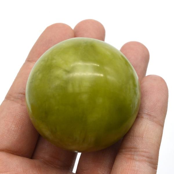 abk-116 Hand Massage Balls Natural Jade Massage Stone Tools Hand Exercise Ball Therapy Exercise Grip