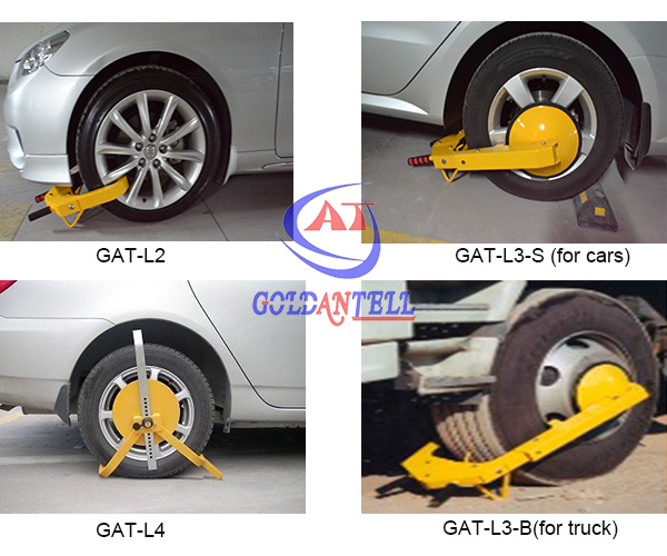 Heavy Duty Anti - Theft Car Wheel Clamp With 2 Keys Steering Security Lock