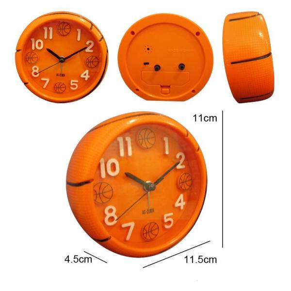 Mini basketball shape alarm clock