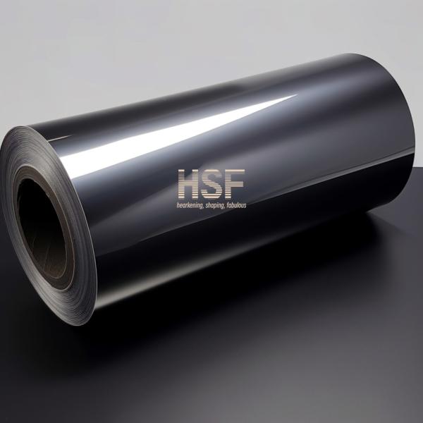 50 Micron Black PET Fluorosilicone Release Liner Polyethylene Terephthalate Film