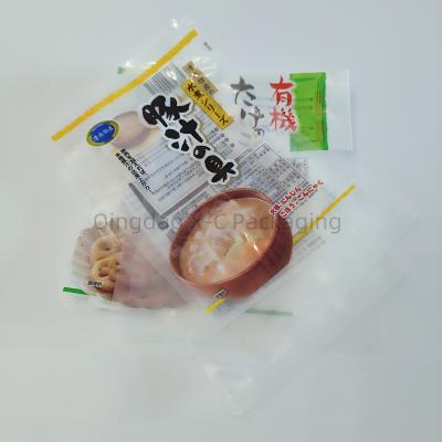 Custom Print 3 Side Seal Pouch With Window Heat Seal Plastic Snack Packaging Bag