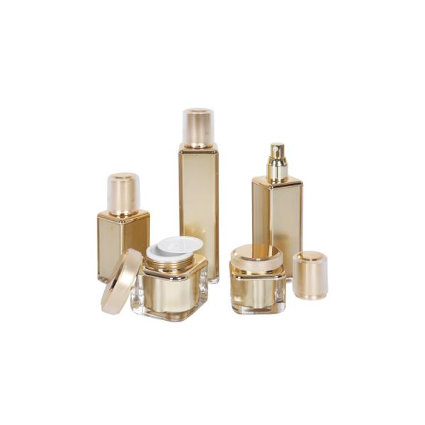Бутылки 30/60/120ml золота установленного квадрата семьи косметические упаковывая для Skincare