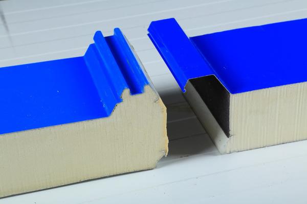 PU Heat Insulated Sandwich Wall Panels , Lightweight Fire Rated Sandwich Panel
