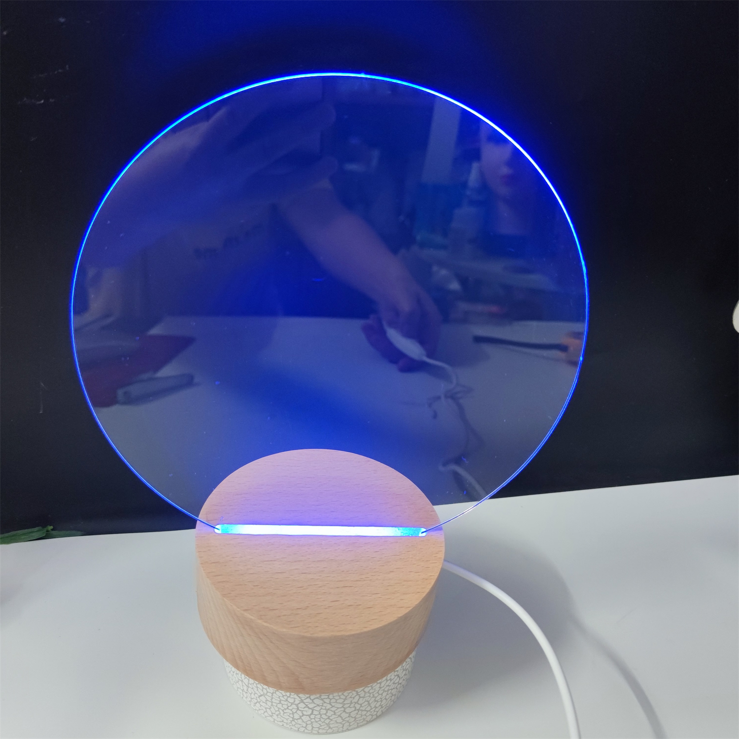 OEM Acrylic Plastic Sheets PMMA 3D Acrylic Night Light 16 Colors For Kids Bedroom Decor