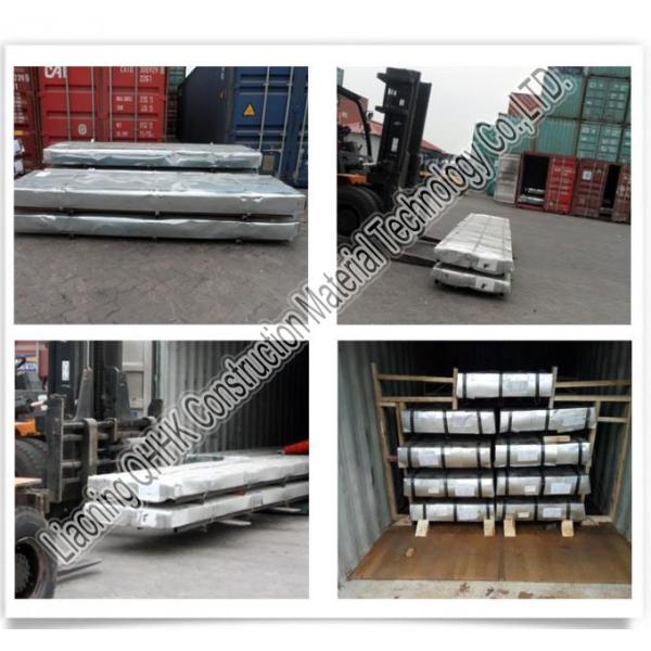 Corrugated metal wall panels, color coated steel roof panels