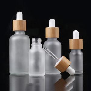 A garrafa cosmética de vidro feita sob encomenda 30ml 1oz do soro geou a garrafa