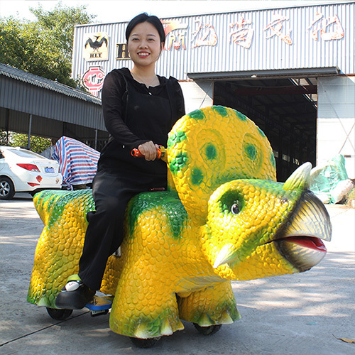 Mechanism Battery Powered Ride Kids Motorized Dinosaur Walking Scooter Waterproof