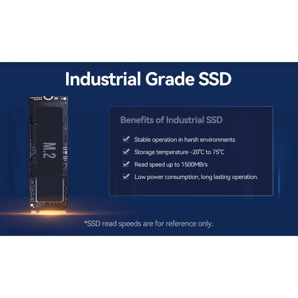Industrial Computer With DDR4 16G RAM Intel N100 Processor Fanless Cooling Method