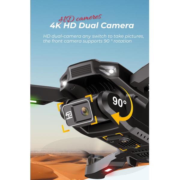 H16 Mini RC Drone HD Камера Wifi Fpv Бесшовный складной квадрокоптер Профессиональные дроны Игрушки для детей 14Y+