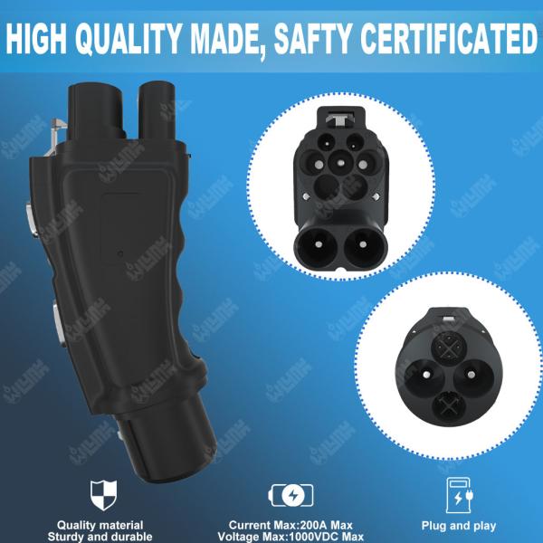 OEM DC Ccs2 to Chademo New Energy Vehicle Ev Charger Station 250A Chademo to Ccs2 Adapter