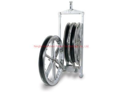 Aluminium Alloy Heavy Duty Wire Rope Cable String Conductor Pulley Block Oil Resistant