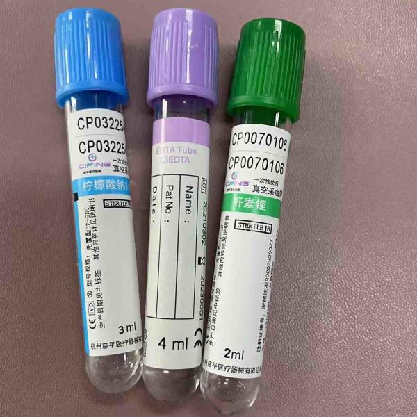 Tubo de la pinta del espécimen del plasma con el casquillo azul 1.8ml - 8ml