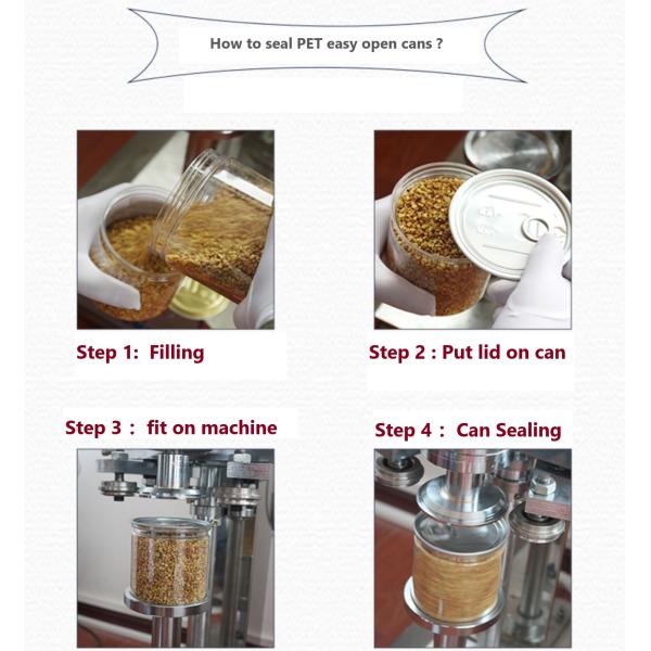 83mm Cylindrical Straight Plastic Food Cans With Colorfull Cap